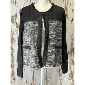 Arianna Gray Black And White Jacket